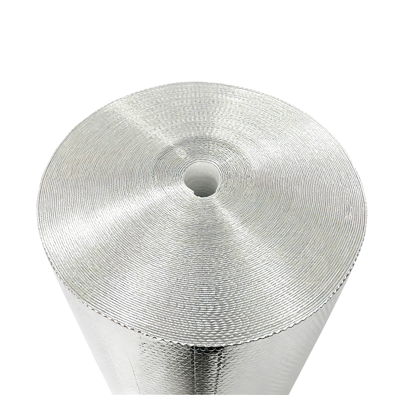 Aluminized film bubble covered pearl cotton roll